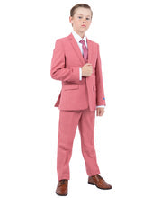 Perry Ellis Boys Suits 5 PC Solid Coral (Mauve) | PB363-21