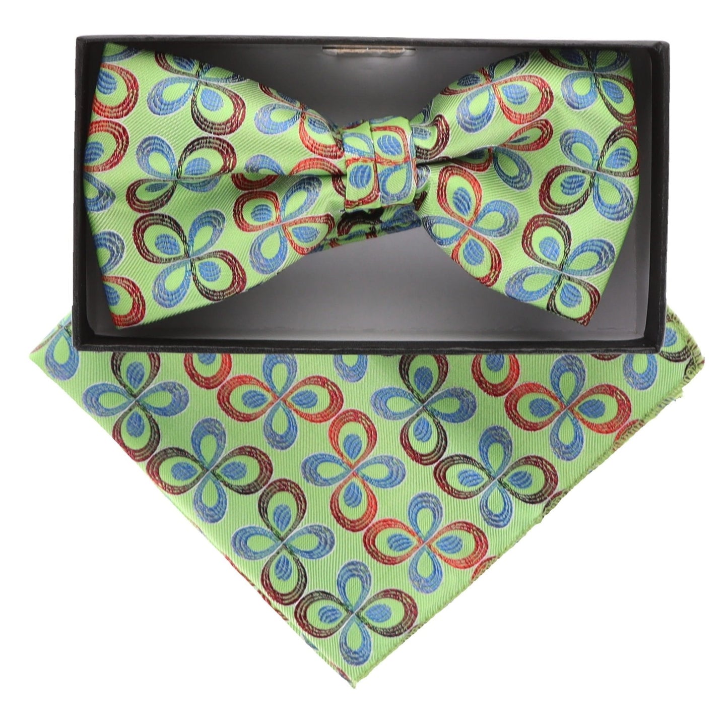 Vittorio Farina Floral Designer Bow Tie & Pocket Square