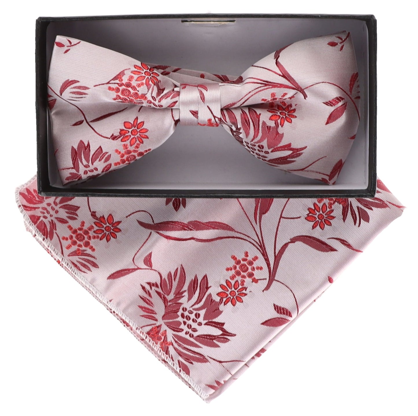 Vittorio Farina Floral Designer Bow Tie & Pocket Square