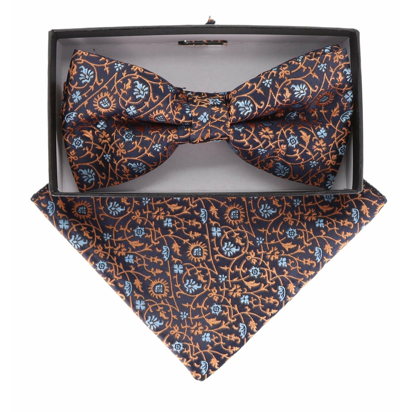 Vittorio Farina Floral Designer Bow Tie & Pocket Square