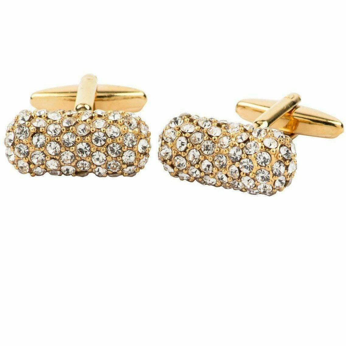 VITTORIO VICO Gold Iced Wedding Cufflinks (CL100x Series)