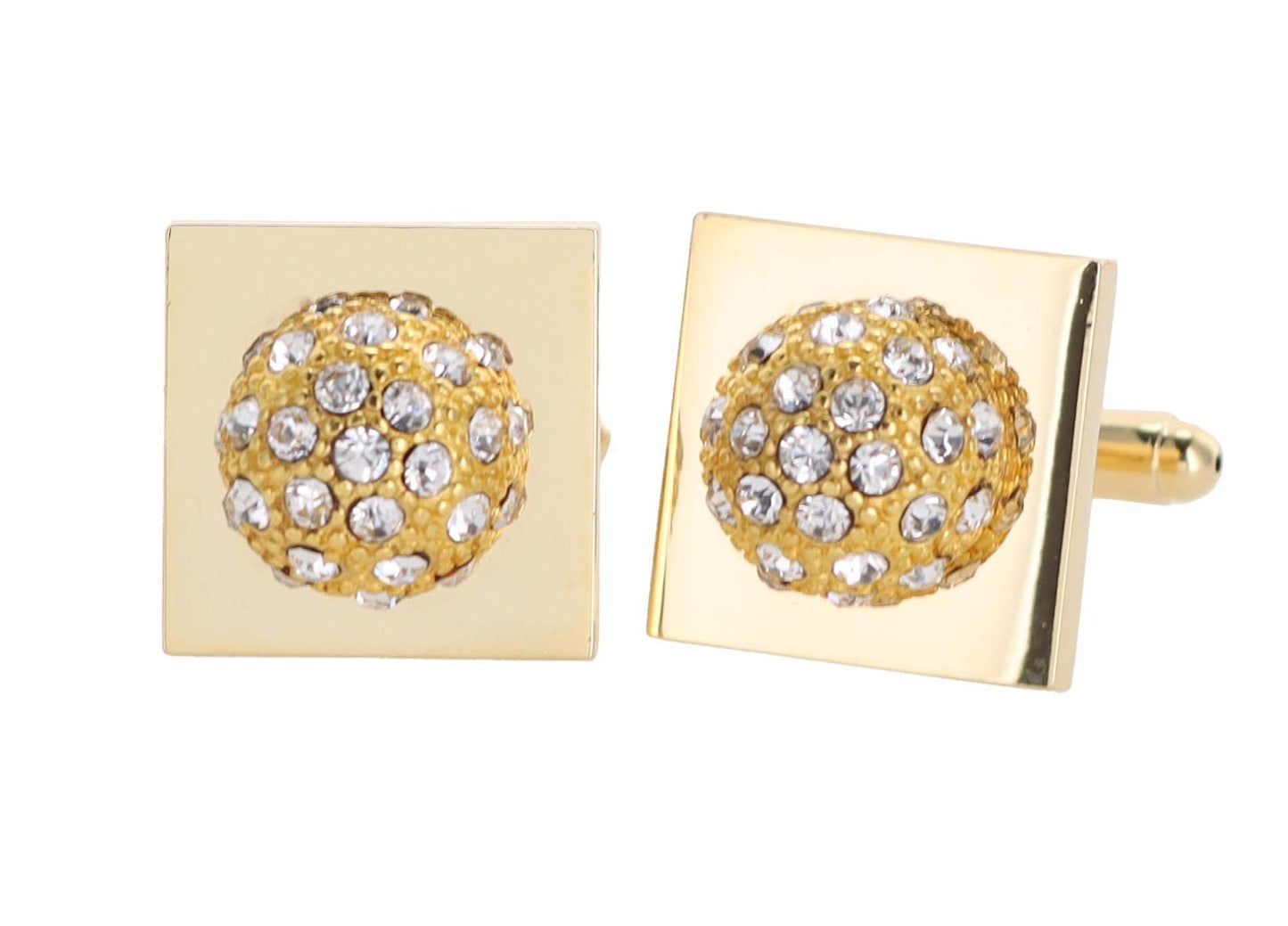 Vittorio Vico Colored Crystal Studded Flower Cufflinks (CL12XX Series)