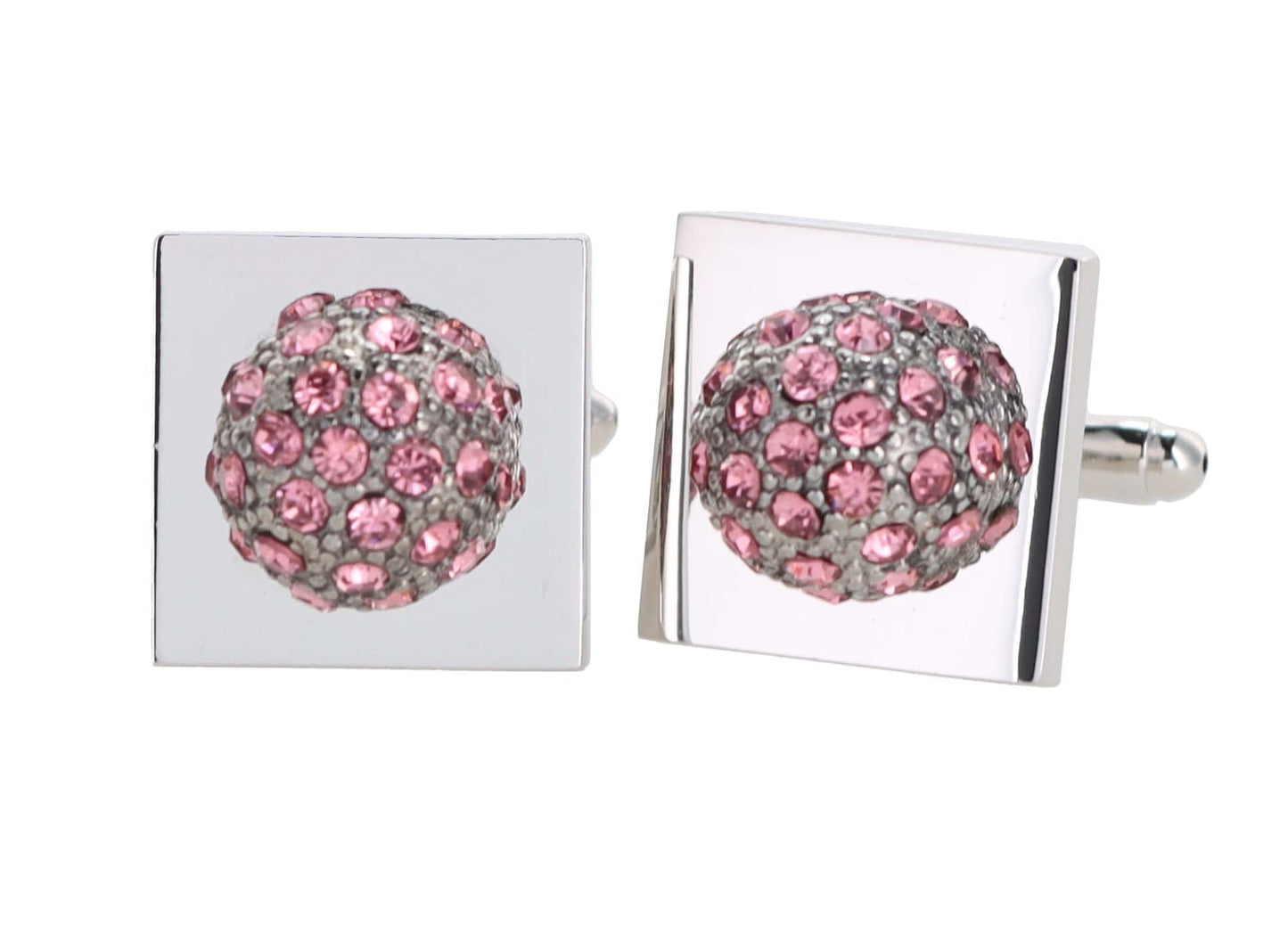 Vittorio Vico Colored Crystal Studded Flower Cufflinks (CL12XX Series)