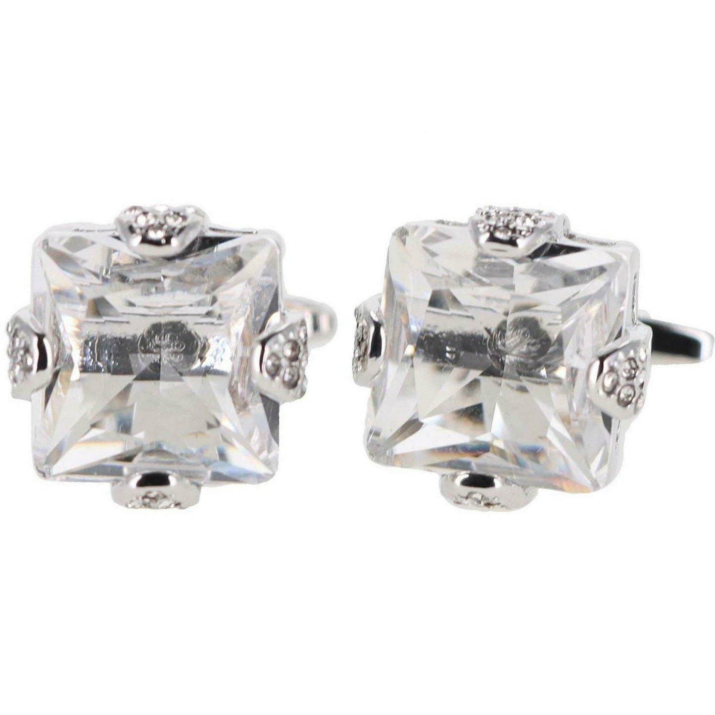 Vittorio Vico Gold & Silver Princess Cut Cufflinks (CL13XX Series)