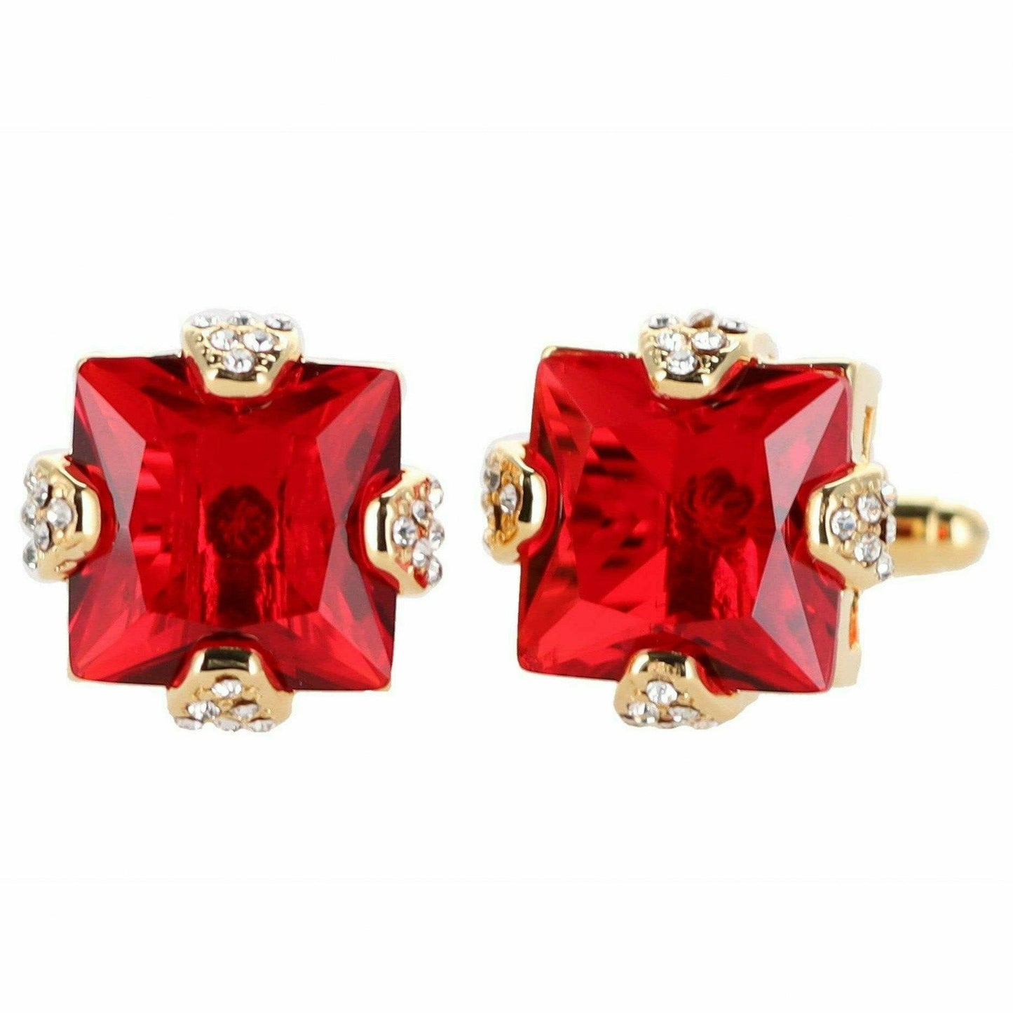 Vittorio Vico Gold & Silver Princess Cut Cufflinks (CL13XX Series)