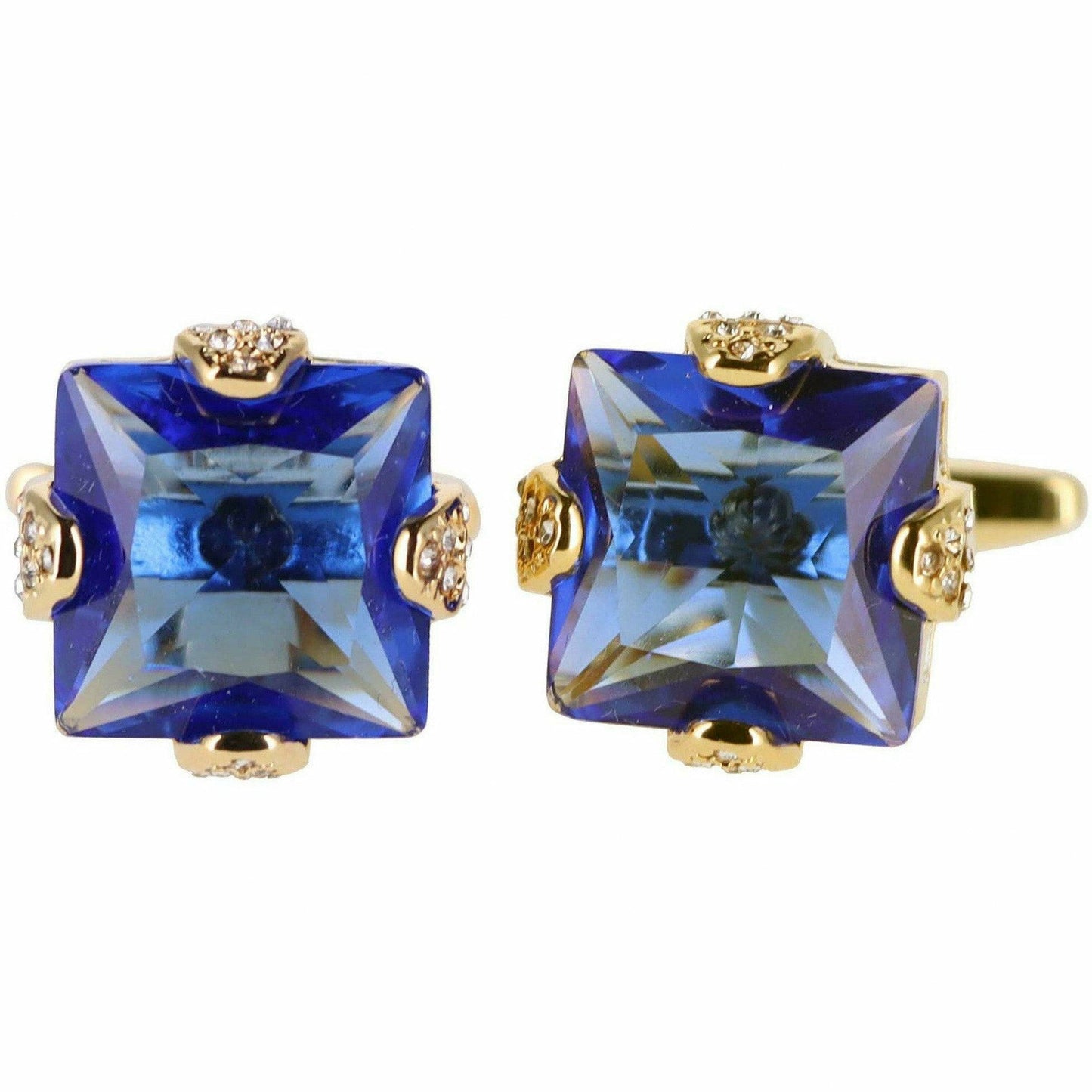 Vittorio Vico Gold & Silver Princess Cut Cufflinks (CL13XX Series)