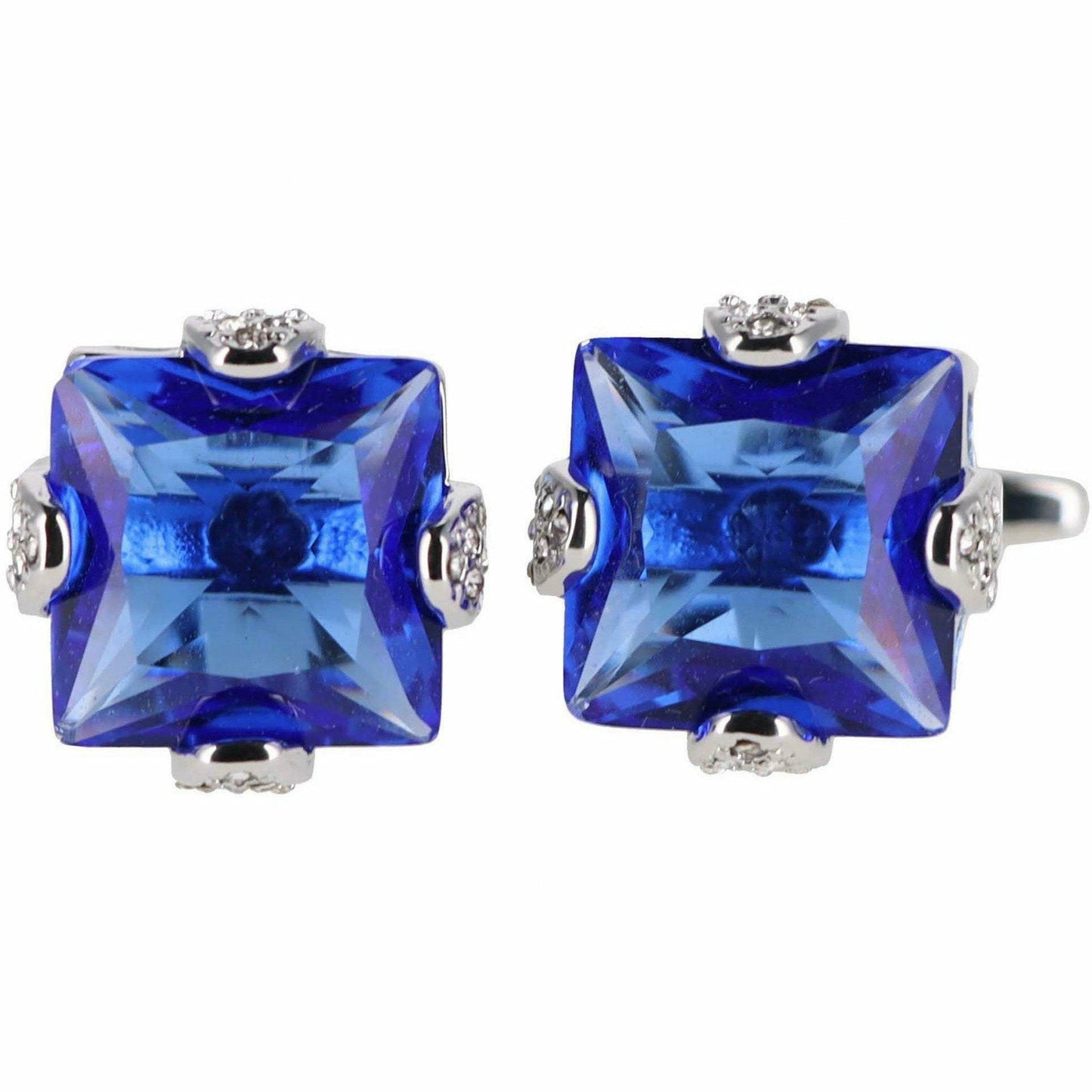 Vittorio Vico Gold & Silver Princess Cut Cufflinks (CL13XX Series)