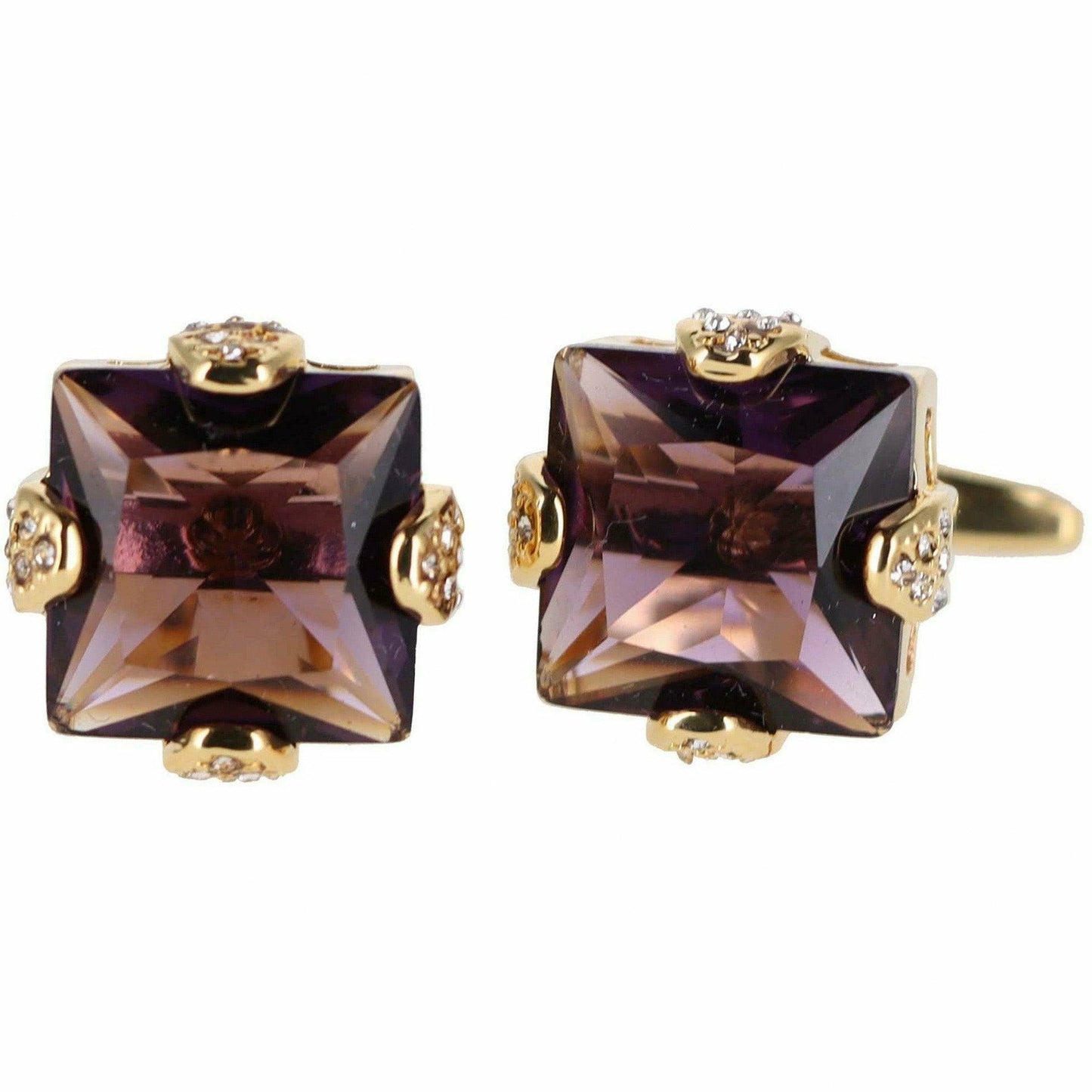 Vittorio Vico Gold & Silver Princess Cut Cufflinks (CL13XX Series)