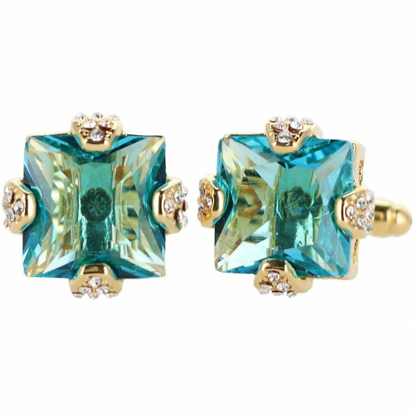 Vittorio Vico Gold & Silver Princess Cut Cufflinks (CL13XX Series)