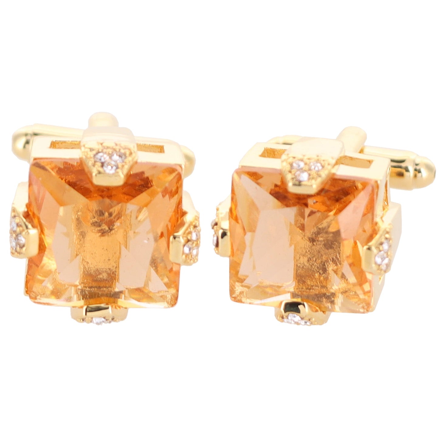 Vittorio Vico Gold & Silver Princess Cut Cufflinks (CL13XX Series)