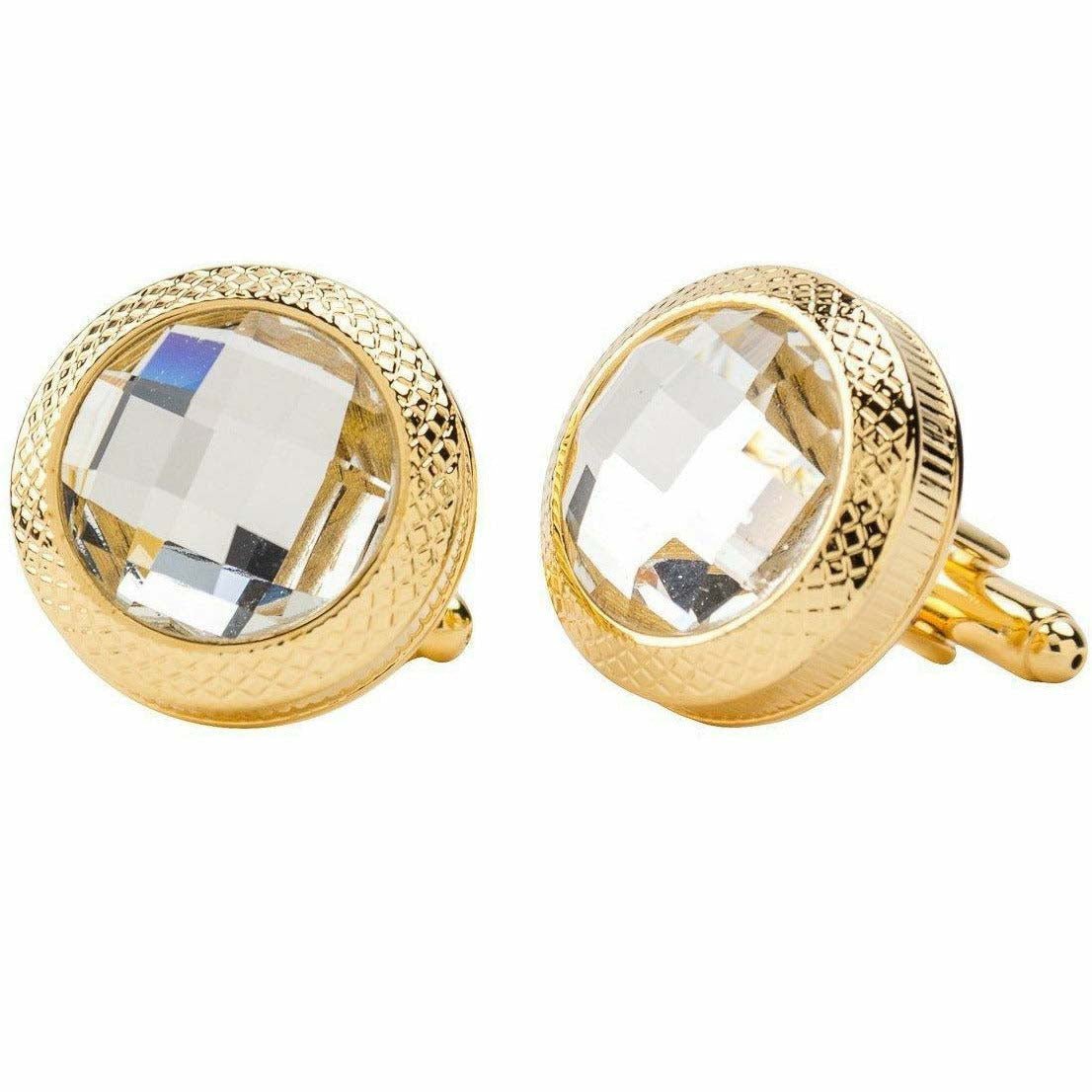 VITTORIO VICO Gold & Silver Colorful Button Cufflinks (CL18XX Series)