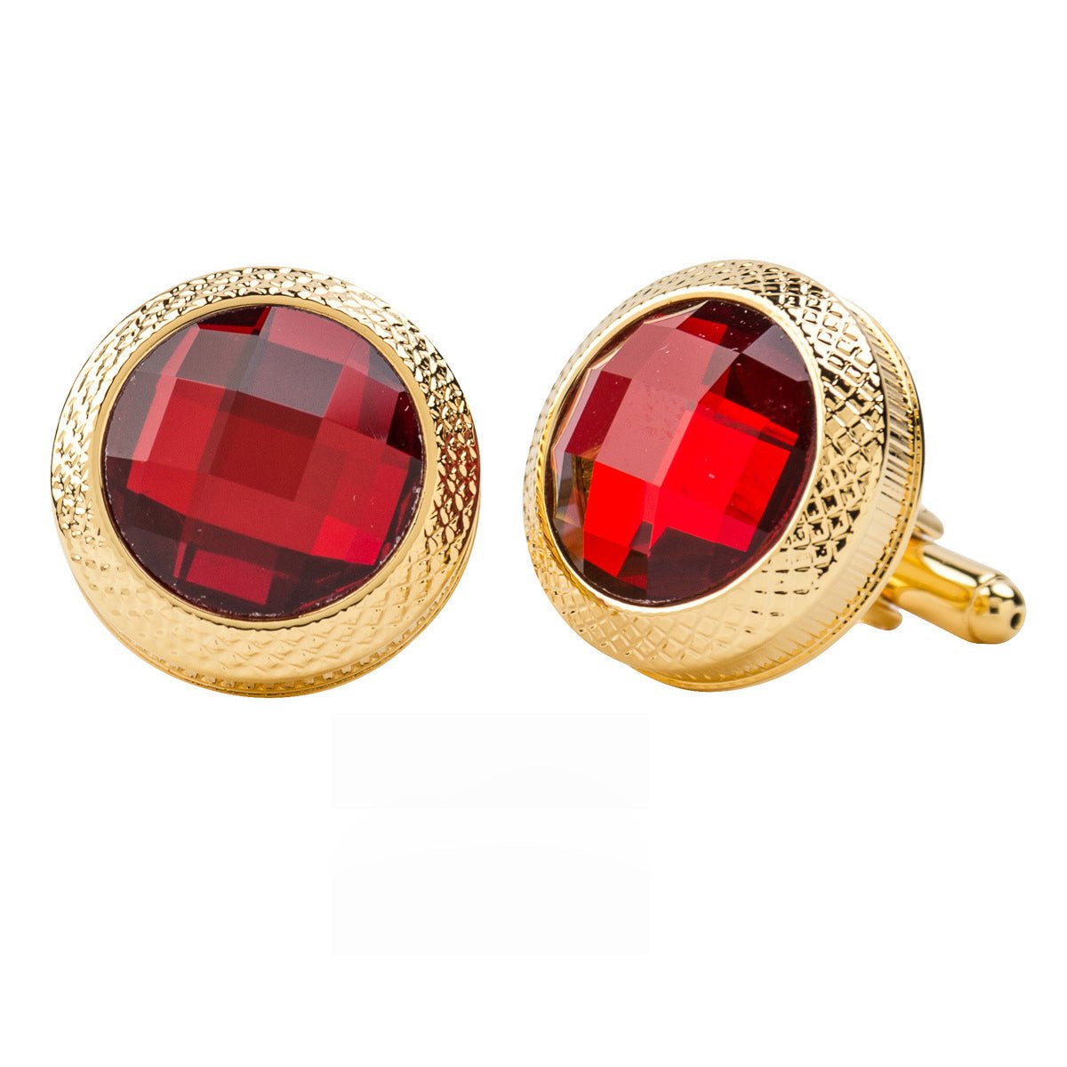 VITTORIO VICO Gold & Silver Colorful Button Cufflinks (CL18XX Series)