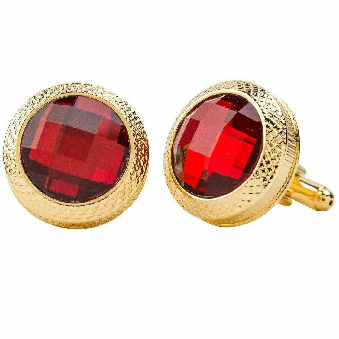 VITTORIO VICO Gold & Silver Colorful Button Cufflinks (CL18XX Series)