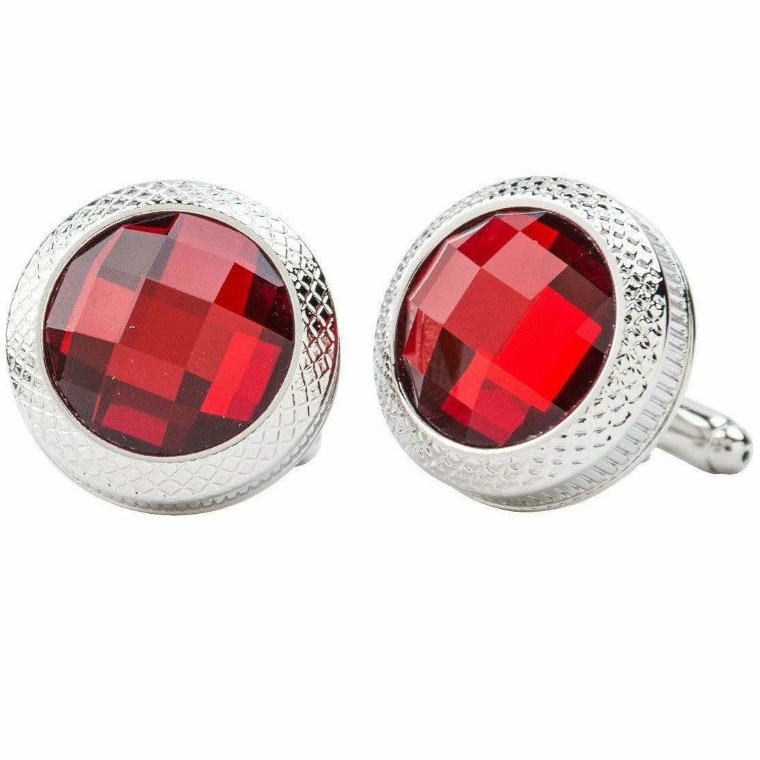 VITTORIO VICO Gold & Silver Colorful Button Cufflinks (CL18XX Series)