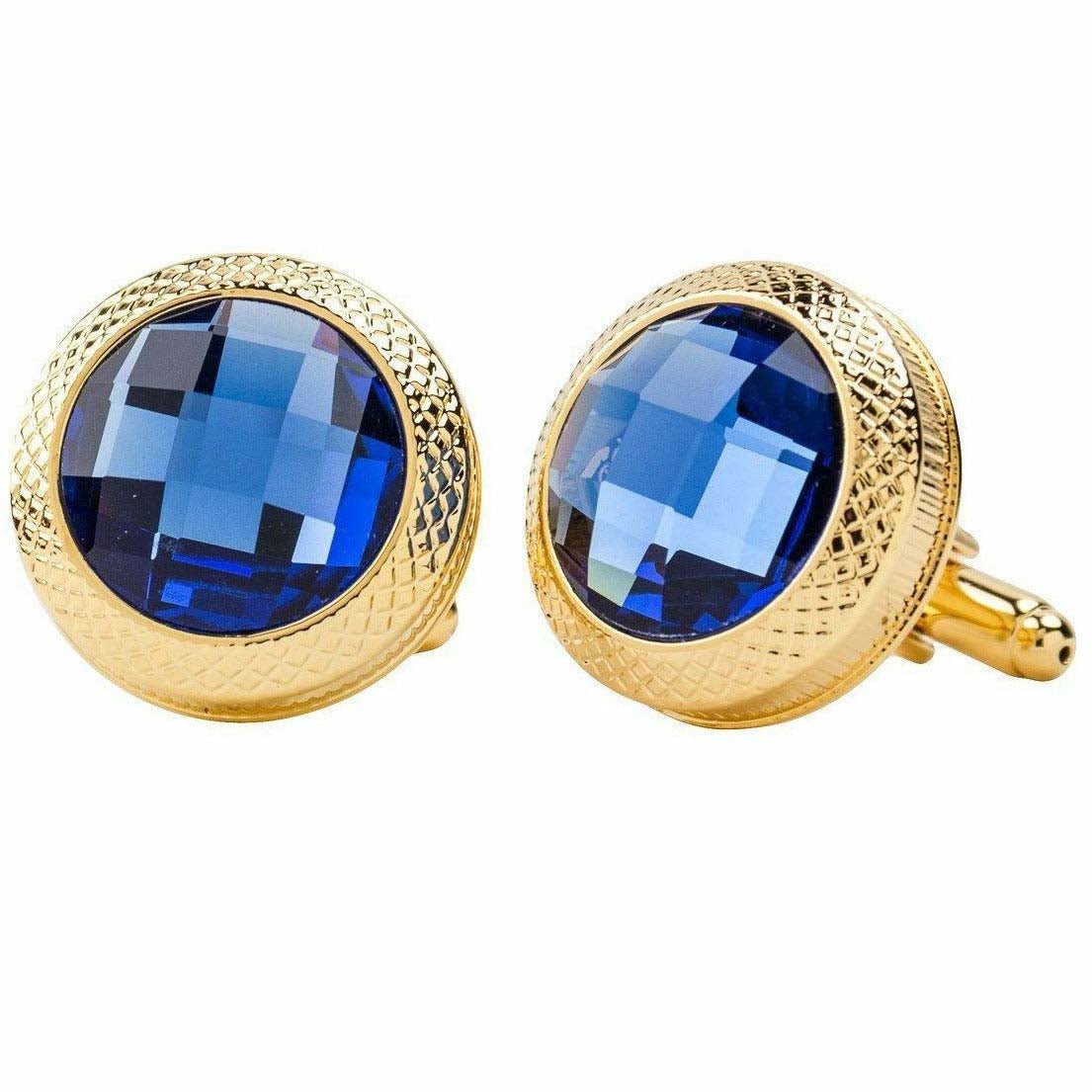 VITTORIO VICO Gold & Silver Colorful Button Cufflinks (CL18XX Series)