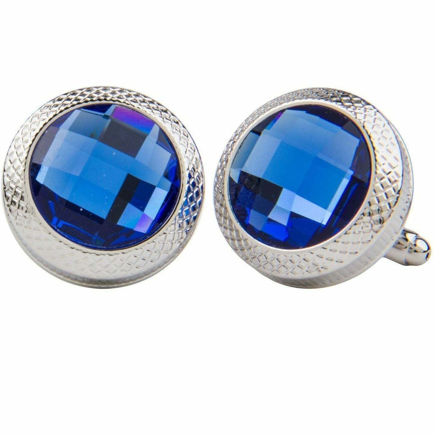 VITTORIO VICO Gold & Silver Colorful Button Cufflinks (CL18XX Series)