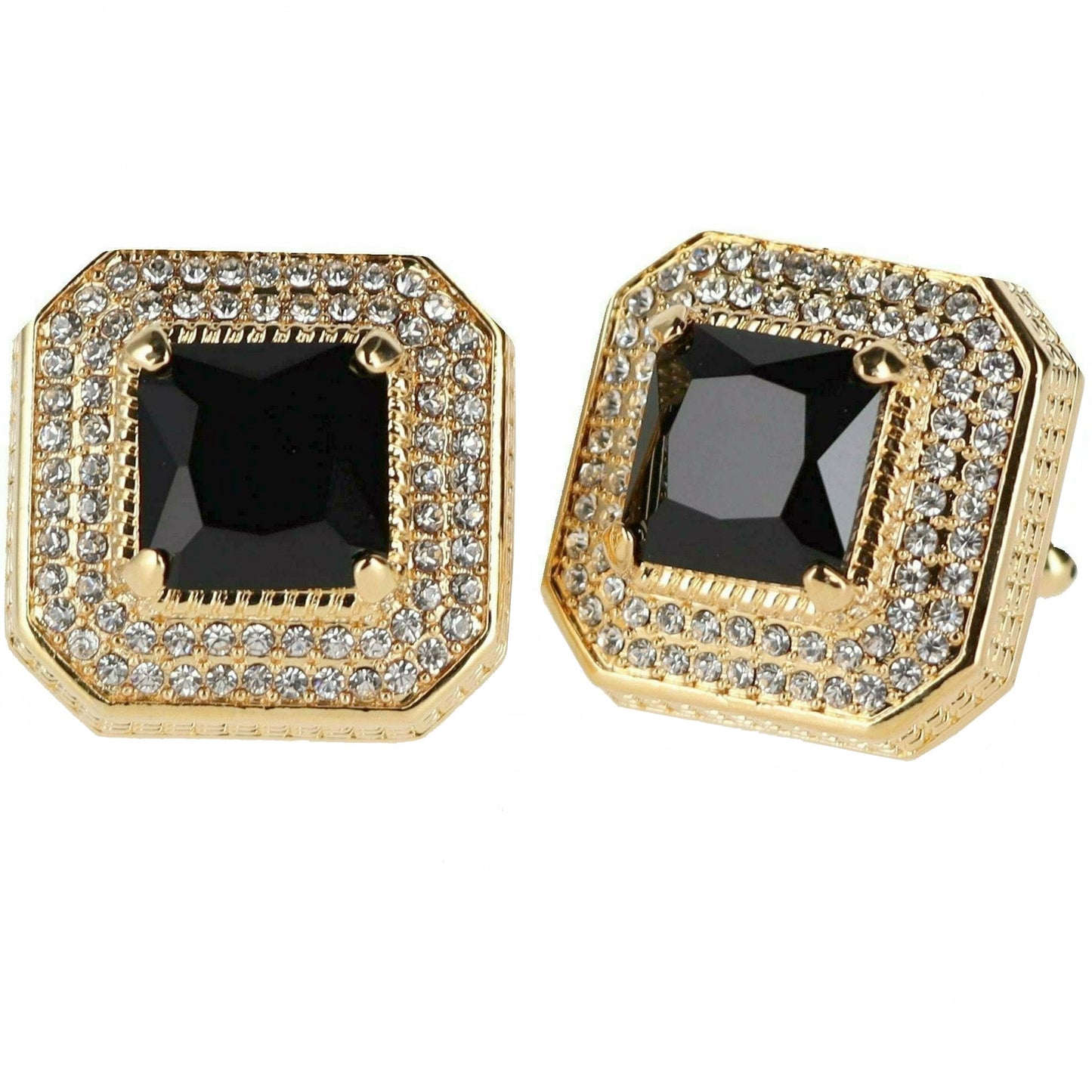 Vittorio Vico Square Colored Crystal Diamond Set Cufflinks (CL 71XX)