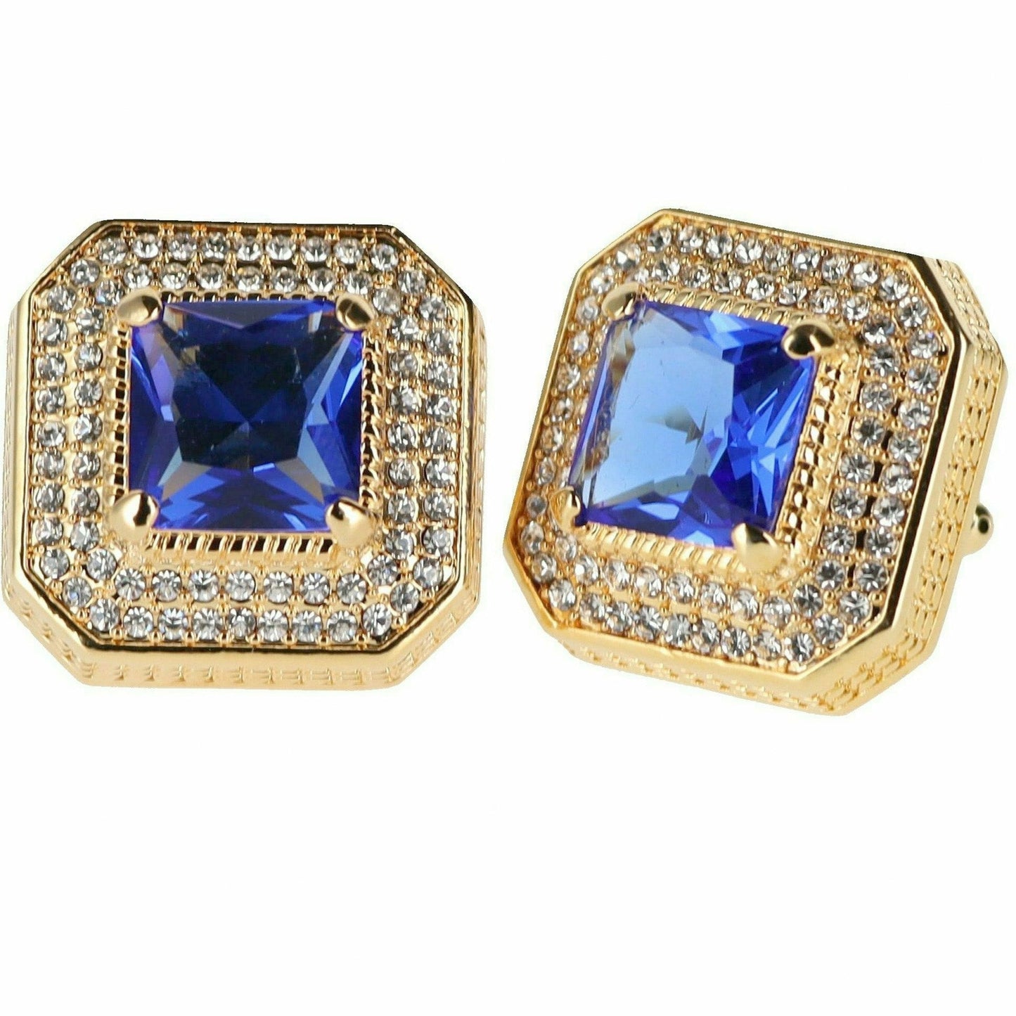 Vittorio Vico Square Colored Crystal Diamond Set Cufflinks (CL 71XX)