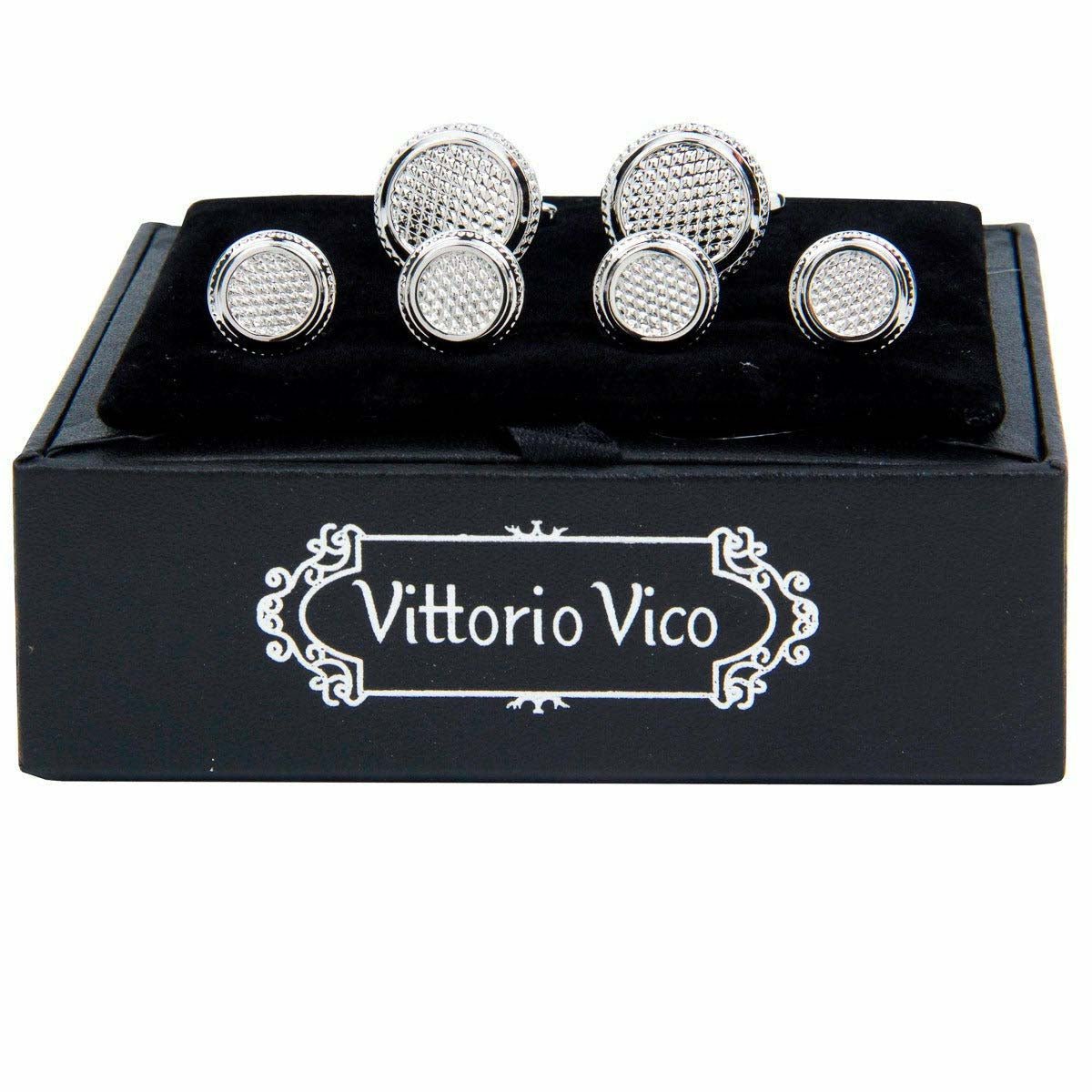 Vittorio Vico Silver Cufflinks & Stud Sets