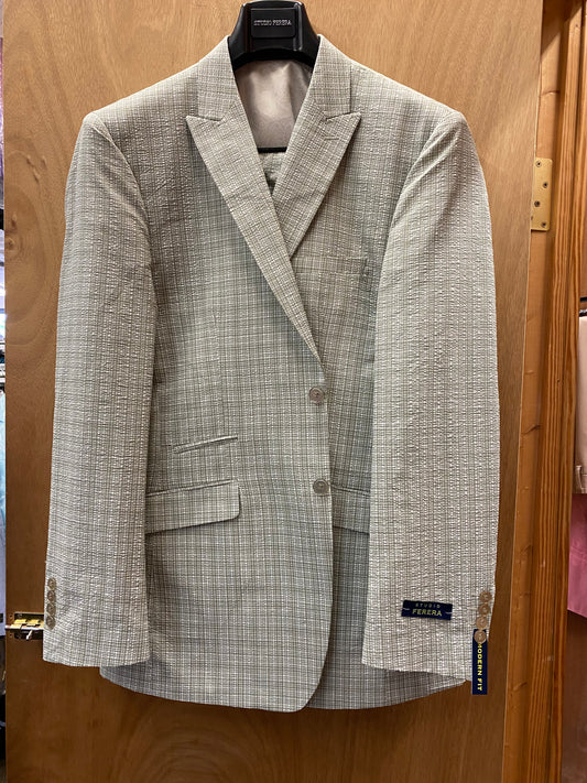 Studio Ferera sage Green Modern Fit 3-Piece Suit