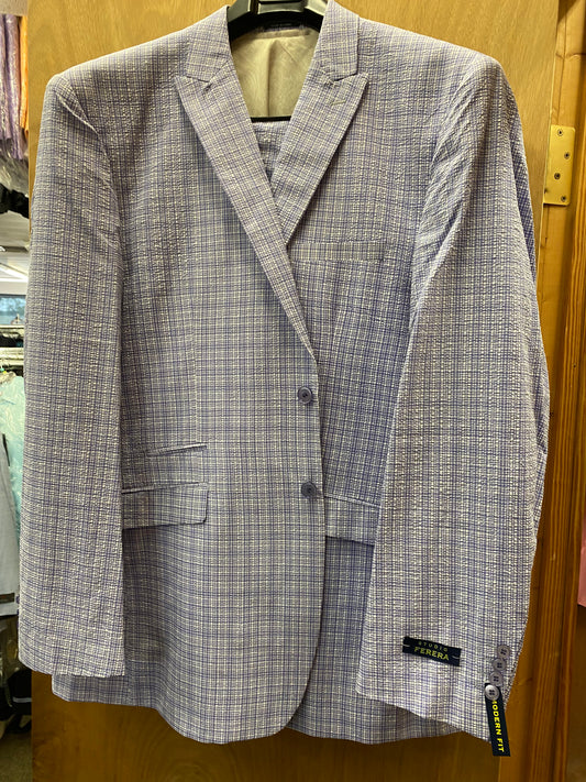 Studio Ferera Lavender Modern Fit 3-Piece Suit