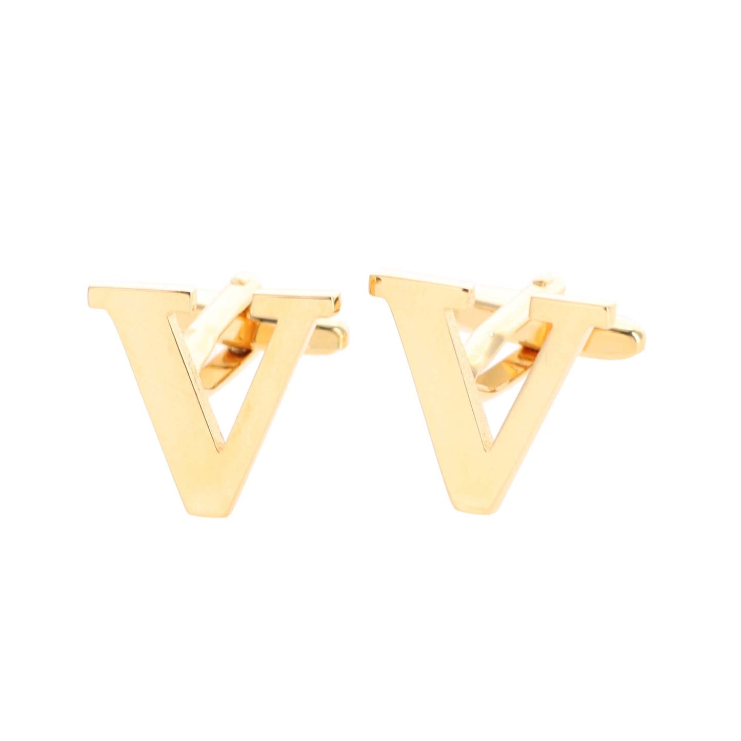 Vittorio Vico Plain Initial Cufflinks: A to Z