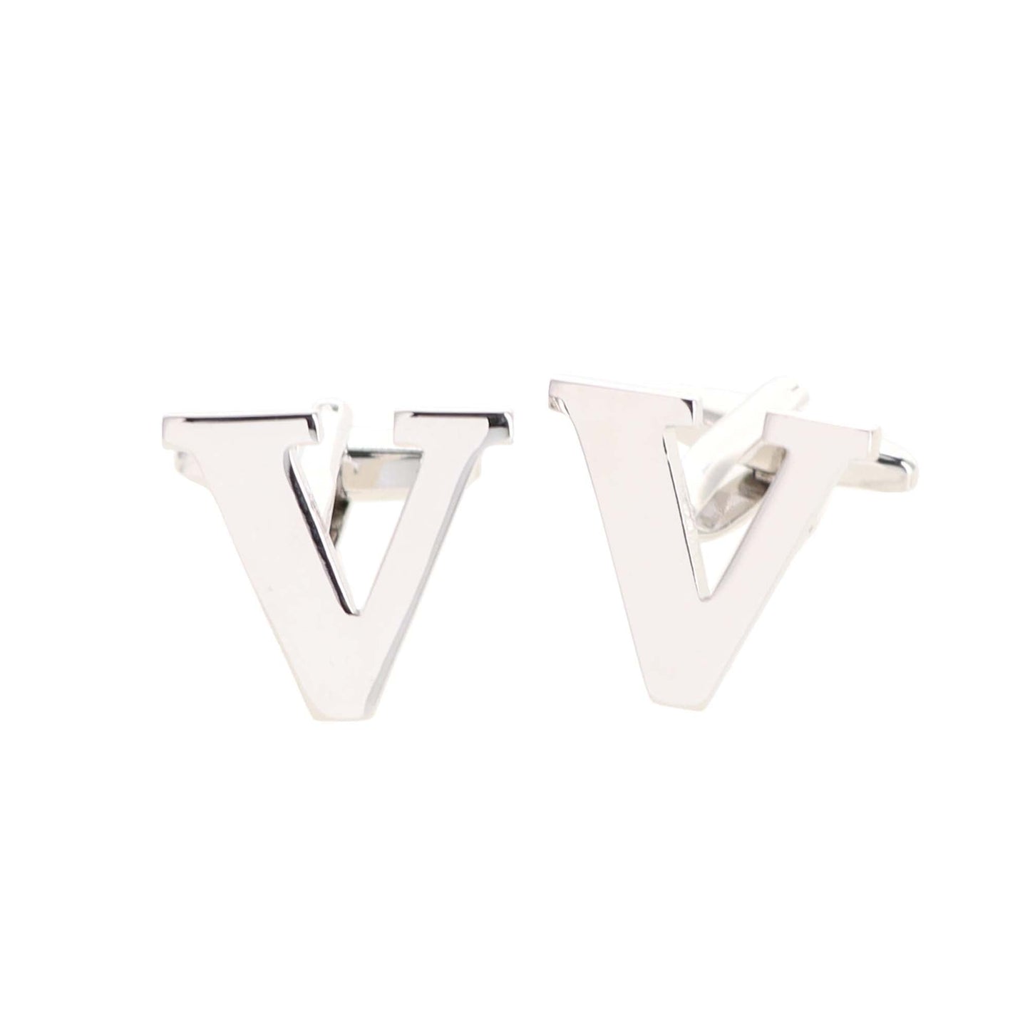 Vittorio Vico Plain Initial Cufflinks: A to Z