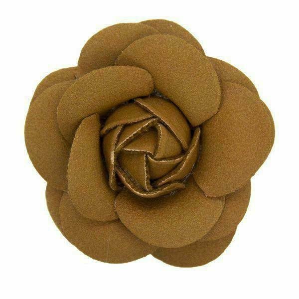 Vittorio Vico Men's Formal Leather Flower Lapel Pin