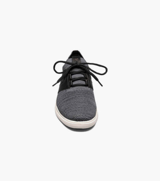 Stacy Adams MOXLEY Black/Gray Knit Lace Up Sneaker