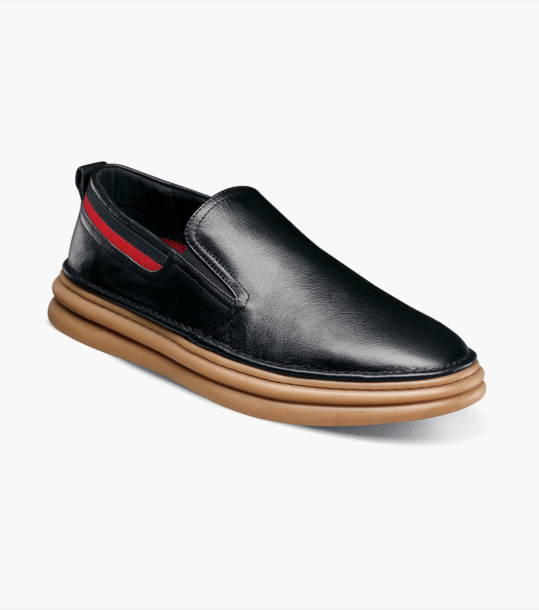 Stacy Adams Delmar Black Plain Toe Slip-on Men’s Comfort Shoe