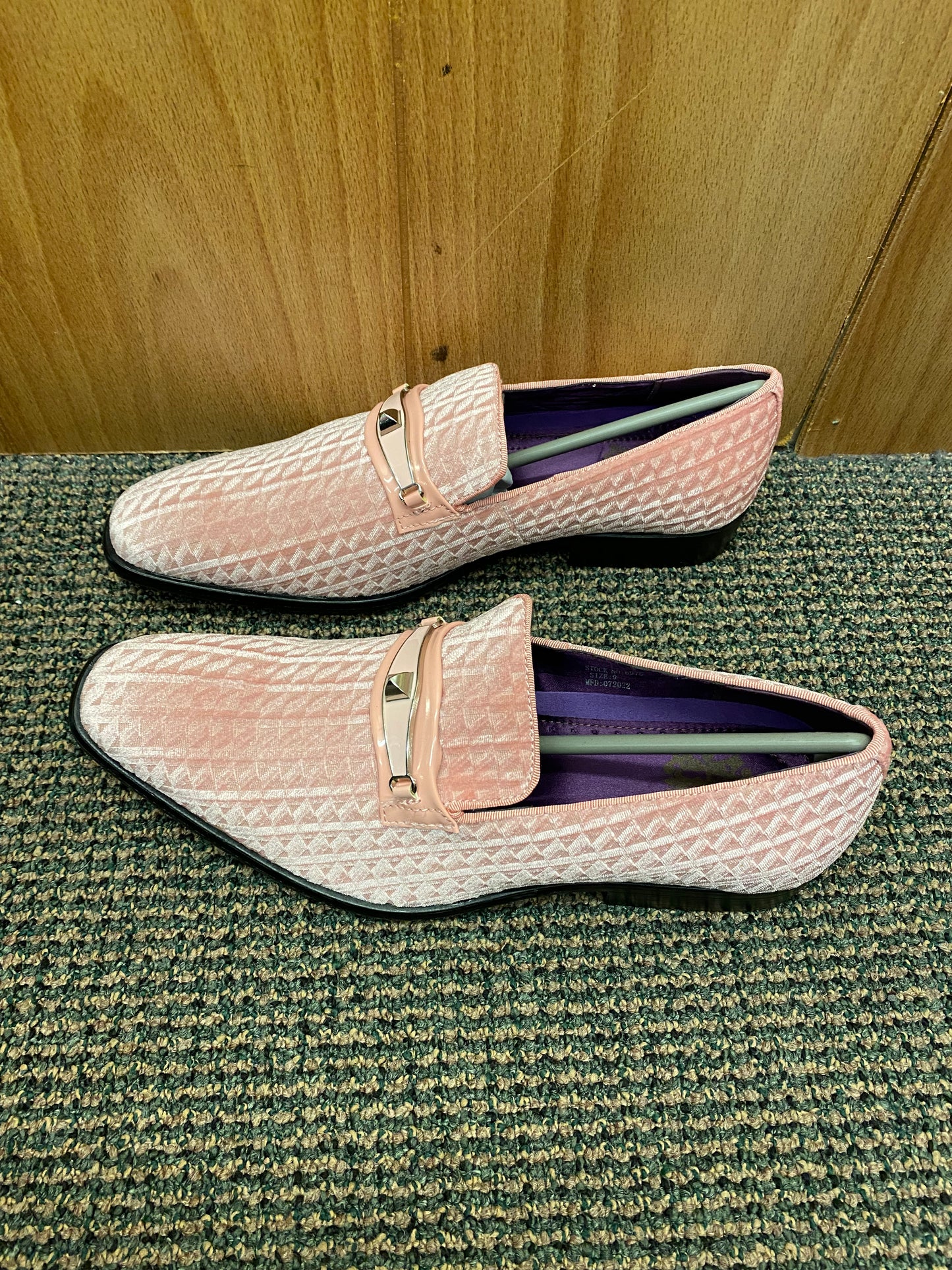 After Midnite Pink Smoking Slip-on Dress Shoes Style 6975