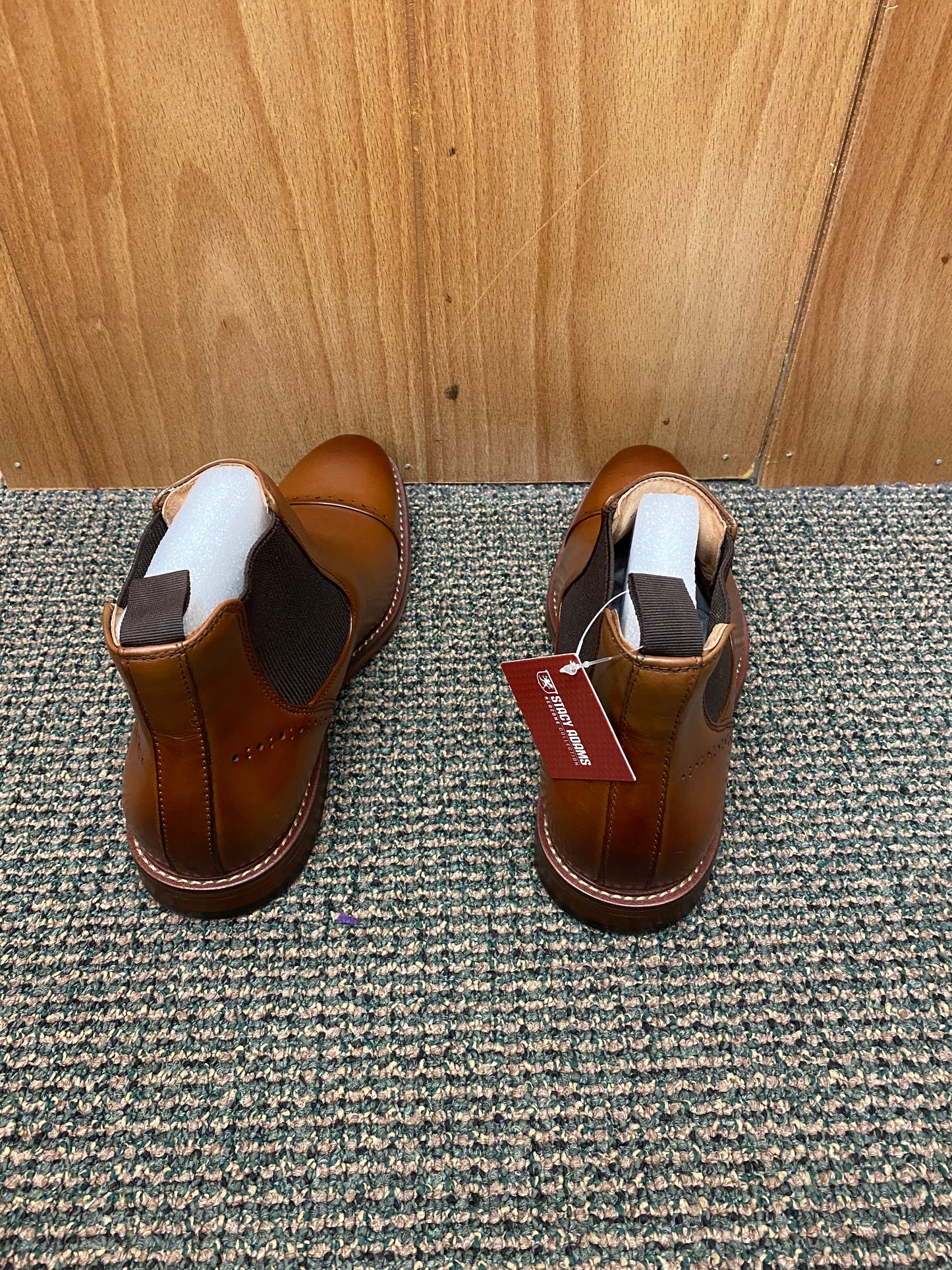 Stacy Adams Maury Cognac Slip-on Chelsea Boot Sizes 7-14