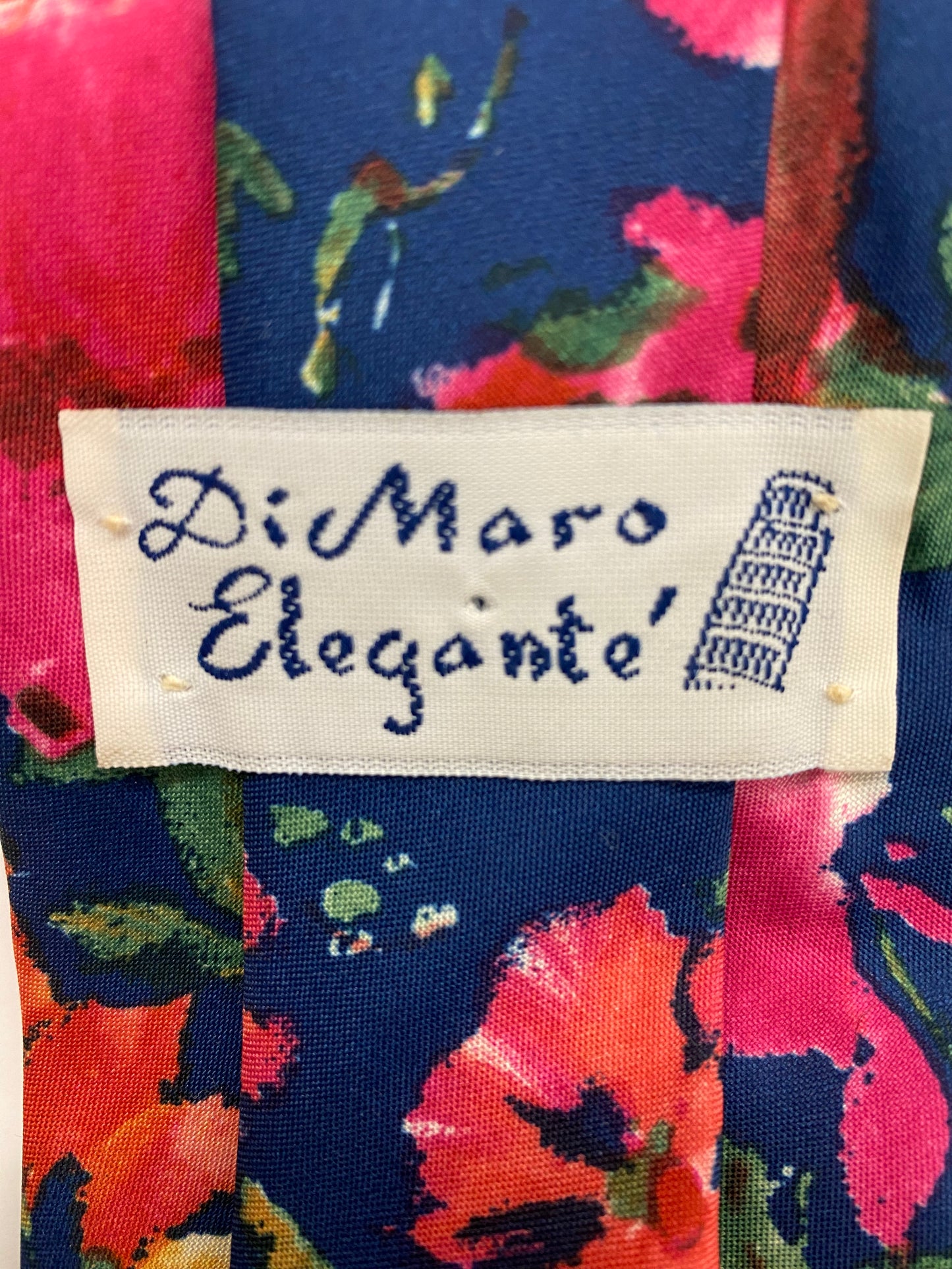 Di Maro Elegante Multicolored floral print Tie and Hankie Combo