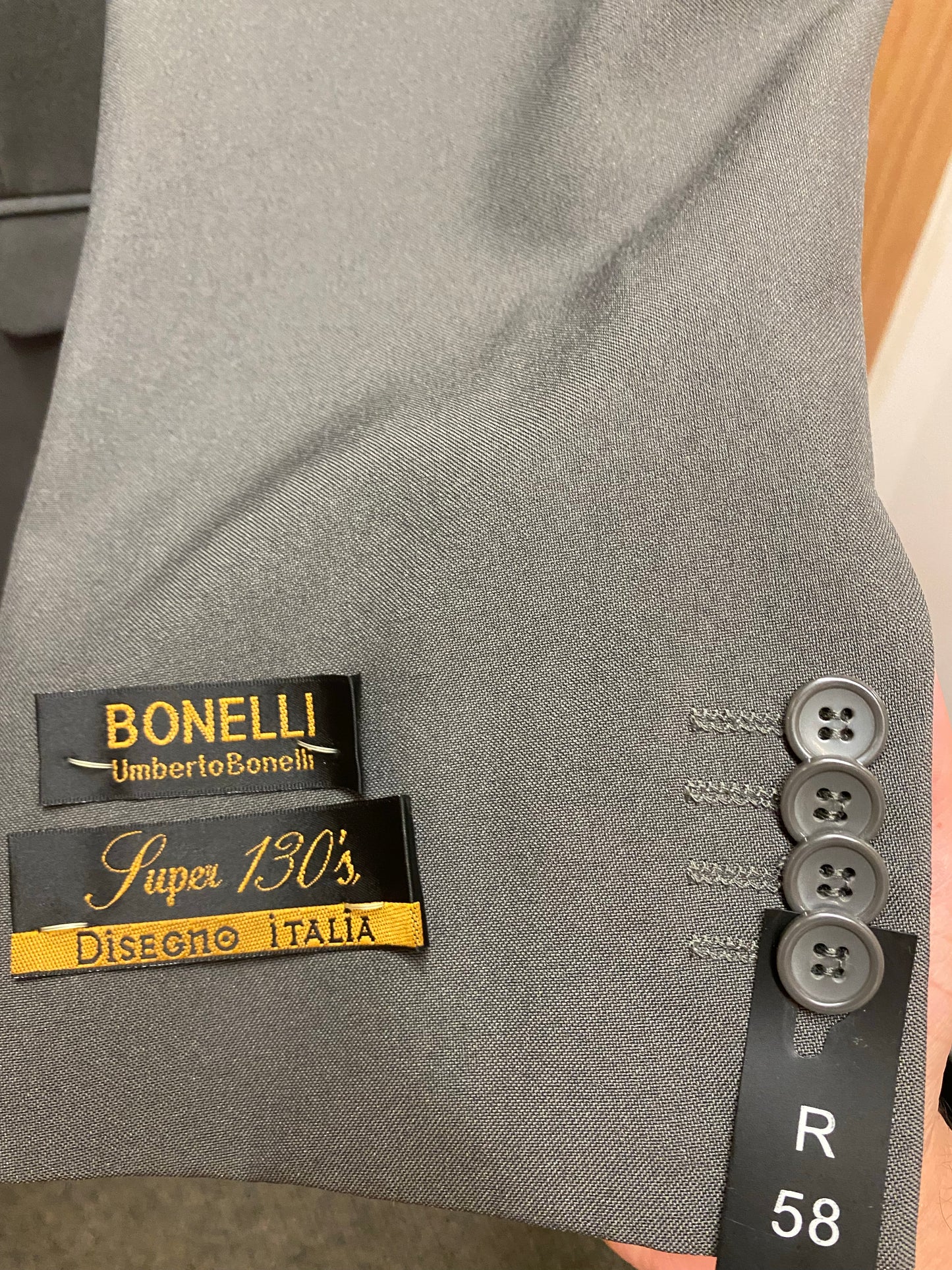 Bonelli Gray 2-Piece Suit 58R Angelo 098-03