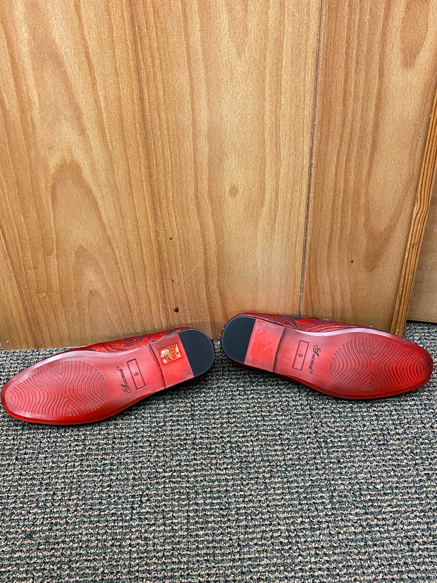 Success Red/Black Smoking Slippers/ Mens Dress Shoes