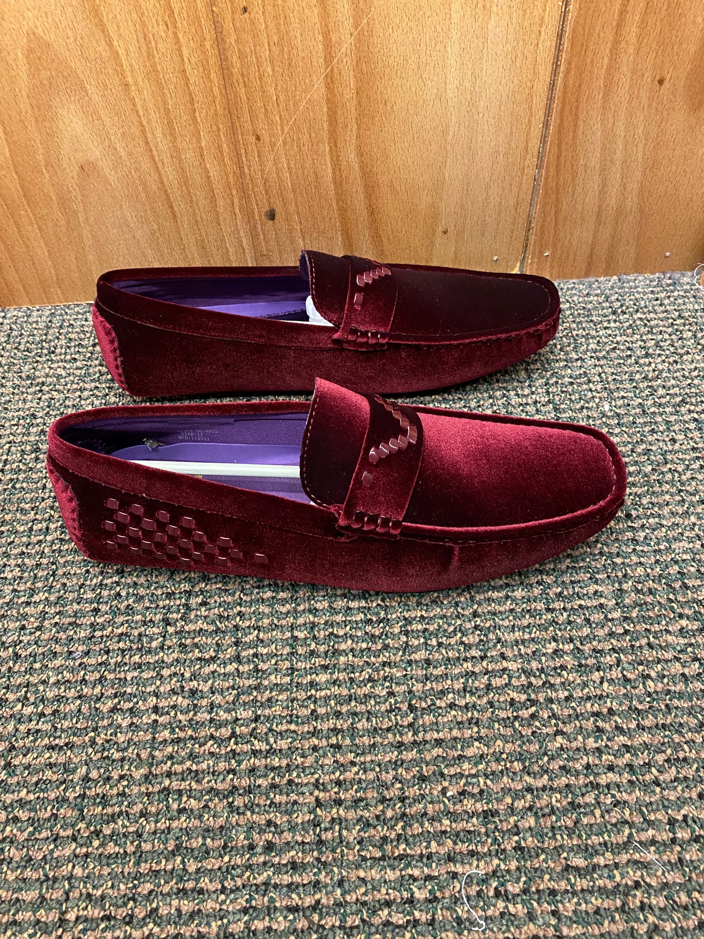 After Midnight Burgundy Men’s Smoking Slip-on Dress/Driver Shoes Sizes 8-13  Style # 6952