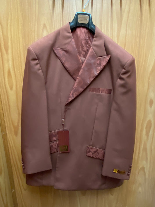 Vittorio St. Angelo Rust 3 Piece Suit 54R