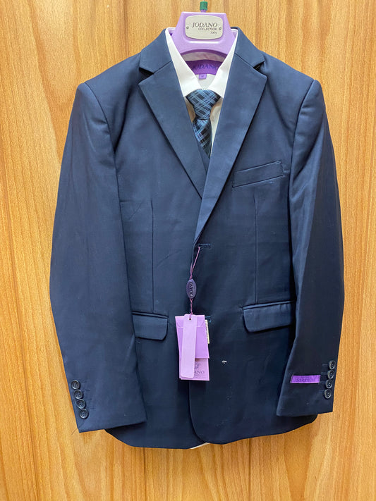 Jodano Collection Italy Navy Blue Boy’s 5-Piece Suit