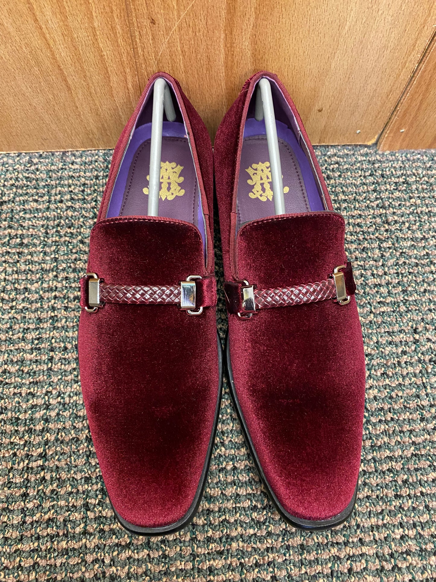 After Midnite Burgundy/Wine Slip-on Mens Dres shoes