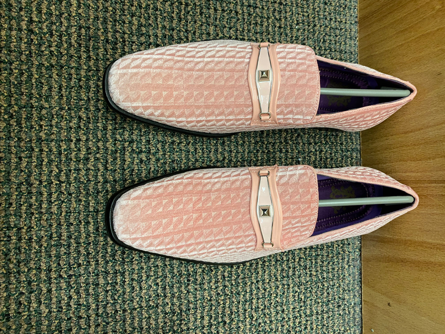 After Midnite Pink Smoking Slip-on Dress Shoes Style 6975