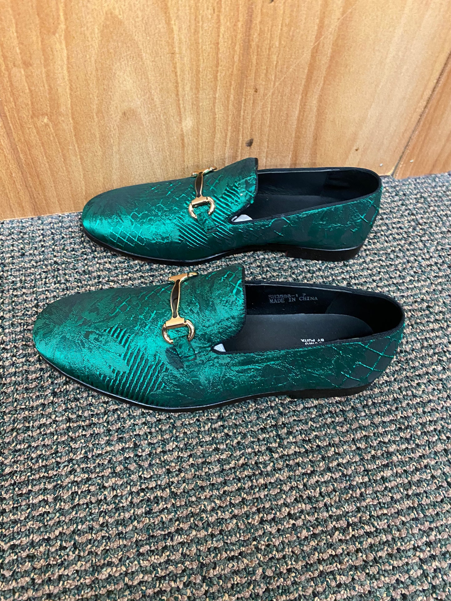 Successos Green Men’s Red Bottom Dress Shoes Sizes 7-15