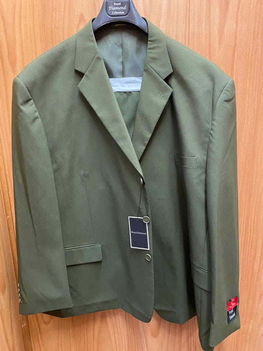 Royal Diamond Olive Green 2-Piece Suit