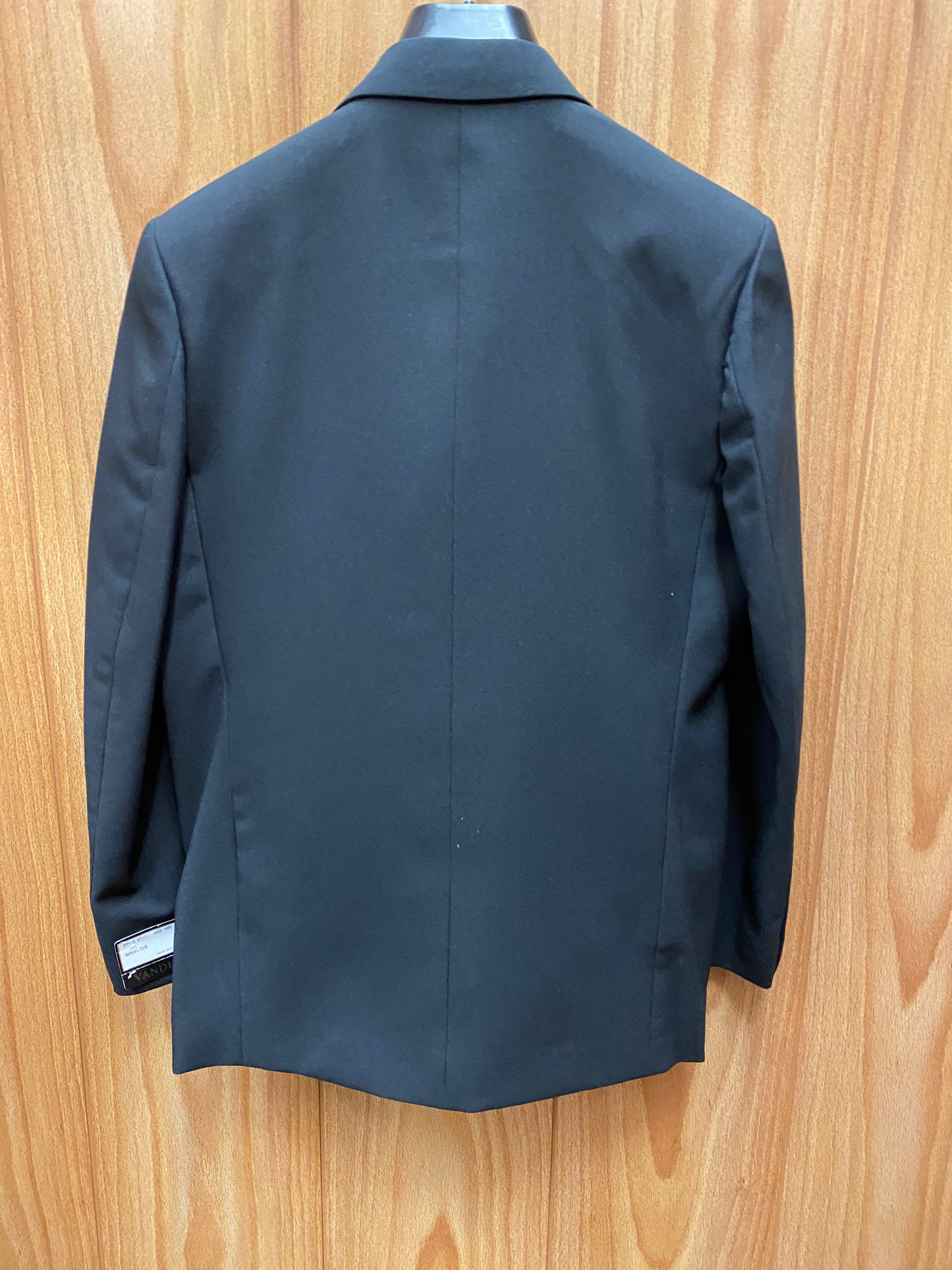 Vanderbilt Black Double Breasted Tuxedo Size 16