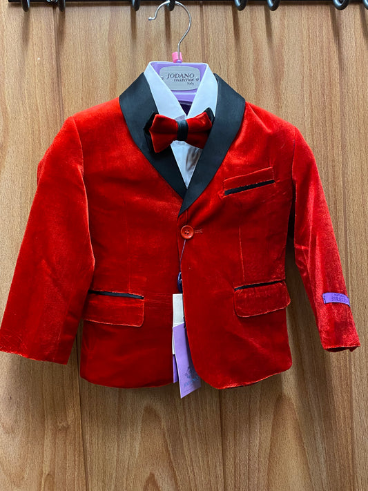 Jodano Collection Italy RedVelvet Boy’s 5-Piece Tuxedo